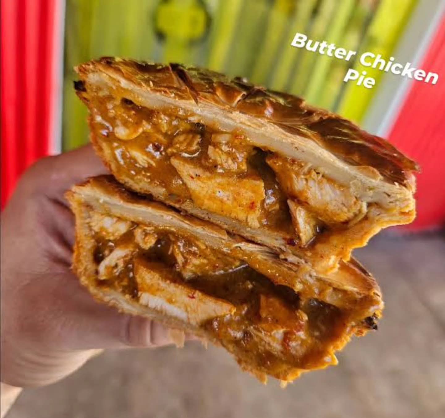 Butter chicken pie